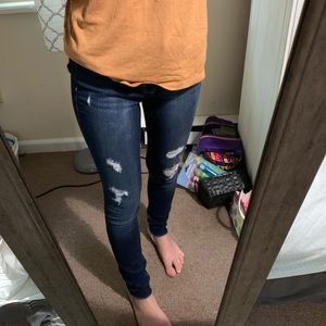 Hollister blue ripped jeans